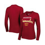 Women's Burgundy Washington Commanders Post Season Long Sleeve V-Neck T-shirt