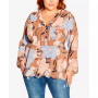 Trendy Plus Size Caroline V-neck Top