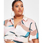 Trendy Plus Size Cropped Knot-Hem Top, Created for Macy's