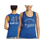 Women's Threads Dirk Nowitzki Royal Dallas Mavericks Name and Number Tri-Blend Tank Top