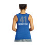 Women's Threads Dirk Nowitzki Royal Dallas Mavericks Name and Number Tri-Blend Tank Top