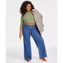Plus Size Ribbed Long-Sleeve T-Shirt, Created for Macy's