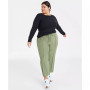 Plus Size Ribbed Long-Sleeve T-Shirt, Created for Macy's
