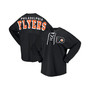 Women's Branded Black Philadelphia Flyers Spirit Lace-Up V-Neck Long Sleeve Jersey T-shirt