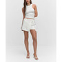 Women's Linen-Blend Wrap Skirt