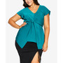 Trendy Plus Size V-neck Olivia Top
