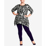 Plus Size Pamela Print Tunic Top