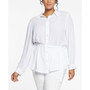 Plus Size Belted Blouse
