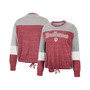 Women's Crimson Indiana Hoosiers Joanna Tie Front Long Sleeve T-shirt