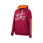 Women's Maroon Virginia Tech Hokies Serena Oversized Sleeve Striping Pullover Hoodie