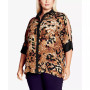 Plus Size Presley Print Shirt Top