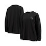 Women's Black Charlotte FC Tri-Blend Long Sleeve T-shirt