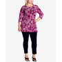 Plus Size Primrose Print Tunic Top
