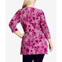 Plus Size Primrose Print Tunic Top