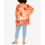 Plus Size Watercolor Poncho Top