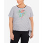 Plus Size Island Vibes Parrot Stripe Top
