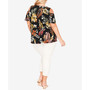 Plus Size Cara Cold Shoulder Print Top