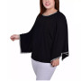 Plus Size Long Sleeve Batwing Top