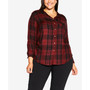 Plus Size Kylee Plaid Shirt Top