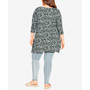 Plus Size Gia 3/4 Sleeve Scoop Neck Tunic Top