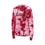 Women's Crimson Alabama Crimson Tide Shavonee Tie-Dye Pullover Hoodie