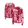 Women's Crimson Alabama Crimson Tide Shavonee Tie-Dye Pullover Hoodie