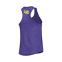 Women's Heather Purple Lsu Tigers Two-Hit Intramural Tri-Blend Scoop Neck Racerback Tank Top