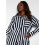 Women's Anita Striped Plus Size Blouse
