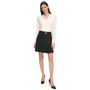 Women's Pleated Logo-Belt Skirt