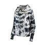 Women's Black Las Vegas Raiders Tie Dye Fleece Full-Zip Hoodie