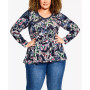 Plus Size Abigail Print Top