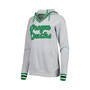 Women's Heathered Gray Oregon Ducks Andy V-Neck Pullover Hoodie