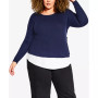 Plus Size Dakota Duet Scoop Neck Top