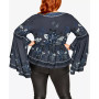 Trendy Plus Size Ashley Scarf V-wrap Top