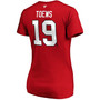 Women's Jonathan Toews Red Chicago Blackhawks Team Authentic Stack Name Number V-Neck T-shirt