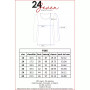 Women's Plus Size Three Quarter Sleeves V-Neck Tunic Top