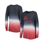 Women's Black, Garnet Florida State Seminoles Winkle Dip Dye Long Sleeve T-shirt