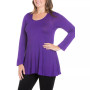 Women's Plus Size Poised Swing Tunic Top