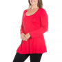Women's Plus Size Poised Swing Tunic Top