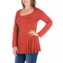 Women's Plus Size Poised Swing Tunic Top