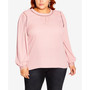 Trendy Plus Size Kiss Me Quick High Low Shirt