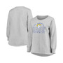 Women's Heathered Gray Los Angeles Rams Plus Size Fleece Pullover Sweatshirt