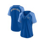 Women's Branded Royal Kansas City Royals Ultimate Style Raglan V-Neck T-shirt