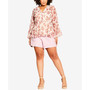 Trendy Plus Size V-neck Jasmine Top