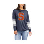 Women's Navy Syracuse Orange Swell Stripe Long Sleeve T-shirt