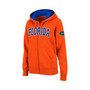 Women's Orange Florida Gators Arched Name Full-Zip Hoodie