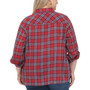Plus Size Plaid Utility Shirt