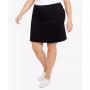 Plus Size Essentials Tech Stretch Pull On Skort with Elastic Wasitband