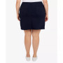 Plus Size Essentials Tech Stretch Pull On Skort with Elastic Wasitband