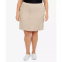 Plus Size Essentials Tech Stretch Pull On Skort with Elastic Wasitband